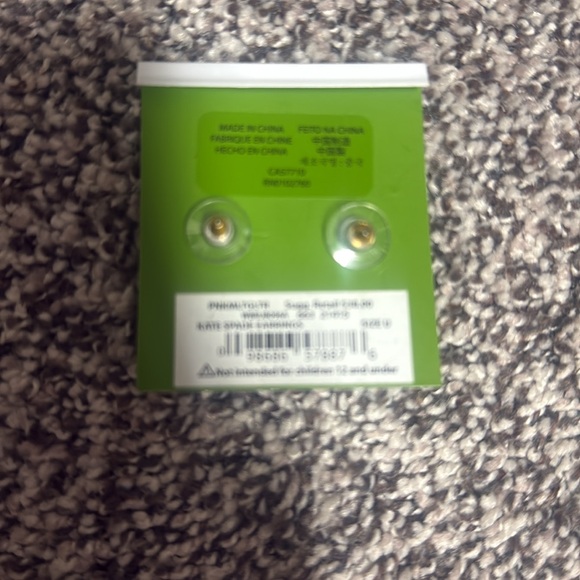 Kate Spade Pink Glitter Stud Earrings - Picture 2 of 5